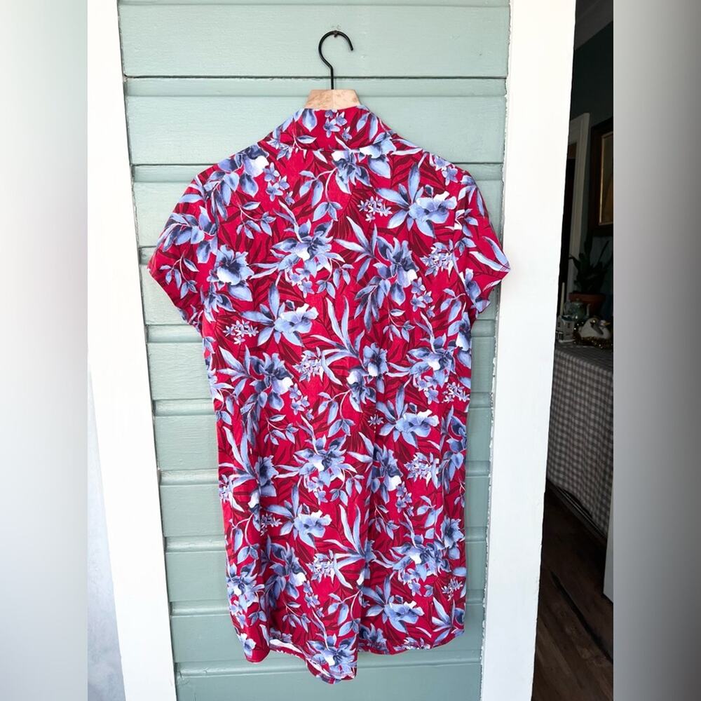 Tommy bahama Aubrey dress red blue floral size large - Picture 7 of 9